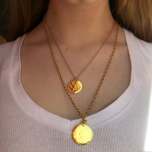 J.Crew gold plated coin necklace!!